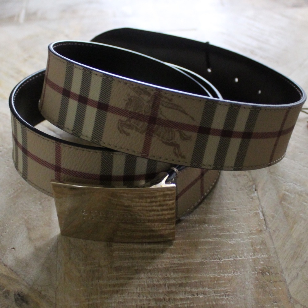 (New) Burberry Leather Belt - Picture 3 of 8